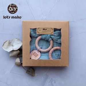 Деревянное кольцо-прорезыватель для зубов от детского возраста