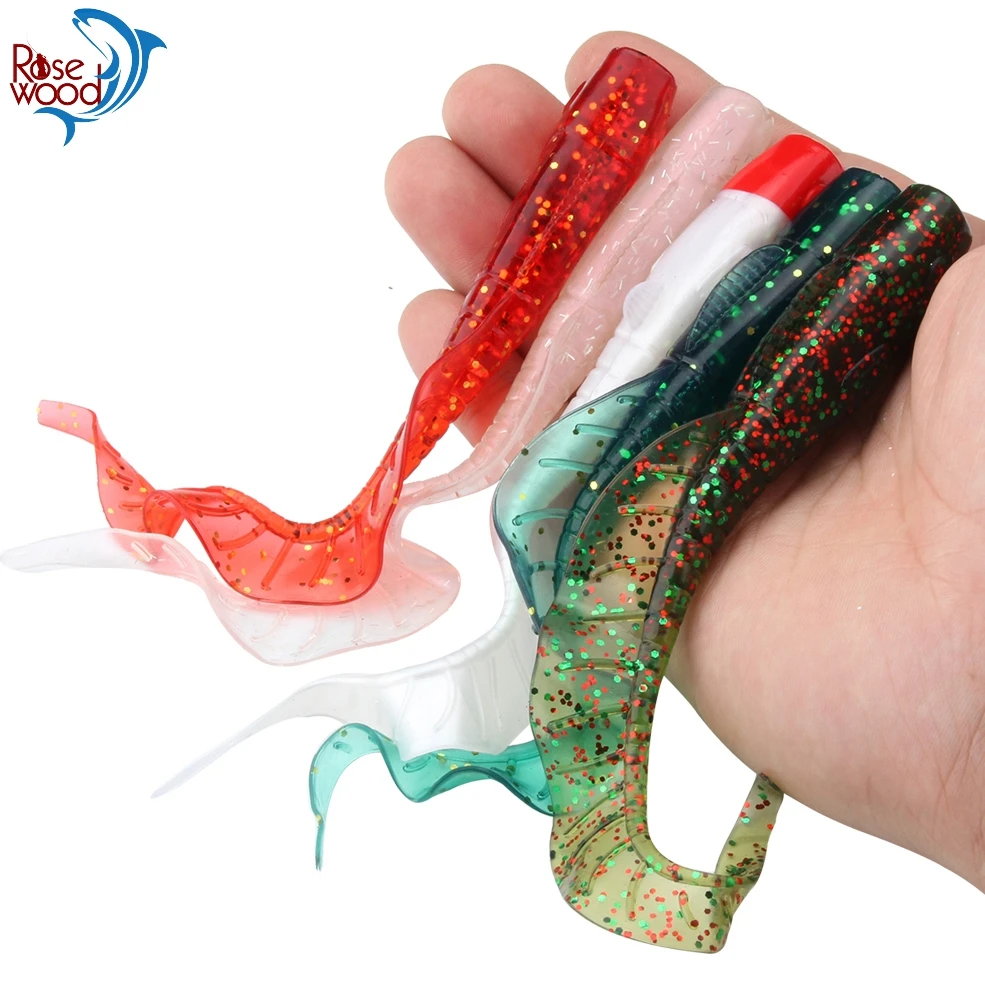 Палисандр 3 шт. для плавания Мягкая приманка с хвостом Каблук 16 см 13 г силиконовые