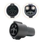 Электрическое автомобильное зарядное устройство type 1 к Tesla, Новый адаптер SAE J1772, зарядный адаптер для Tesla, портативный, простой в установке