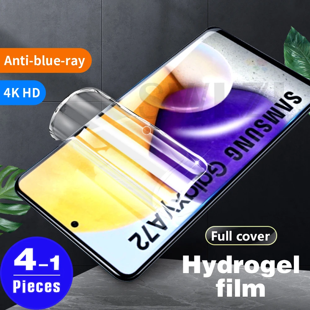 

1-4Pcs 9D for Samsung galaxy A91 A71 A71S A72 A51 A52 A41 A42 A31 A32 A21 A21S A22 A01 A02 A02S A11 A12 hydrogel film Not Glass