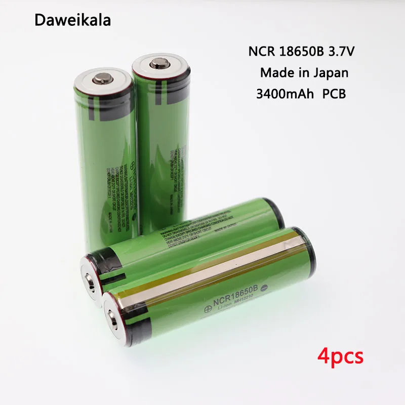 Оригинальный аккумулятор Daweikala 18650 NCR 18650B 3400 мА/ч 3 7 В литий-ионный с защитой