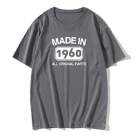 made in 1960 birthday mens funny t shirt 61 years present vintage cotton tshirts retro print daddy grandad tops tees gift