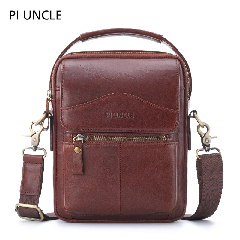 Мужские сумки из натуральной воловьей кожи винтажные мессенджеры на ремне через