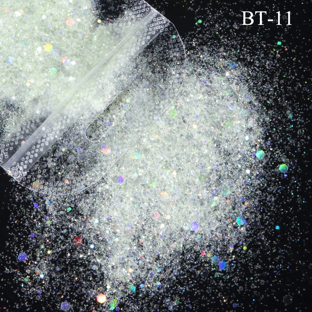 Блестки для ногтей 1 упаковка летние разноцветные дизайна розовые фиолетовые