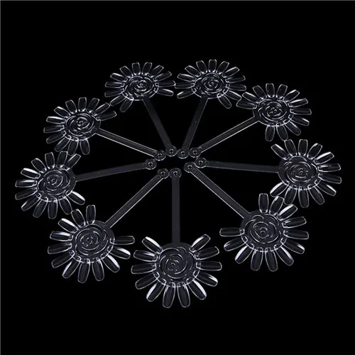 120 наконечников натуральный Подсолнечник лак для ногтей дисплей палочки с