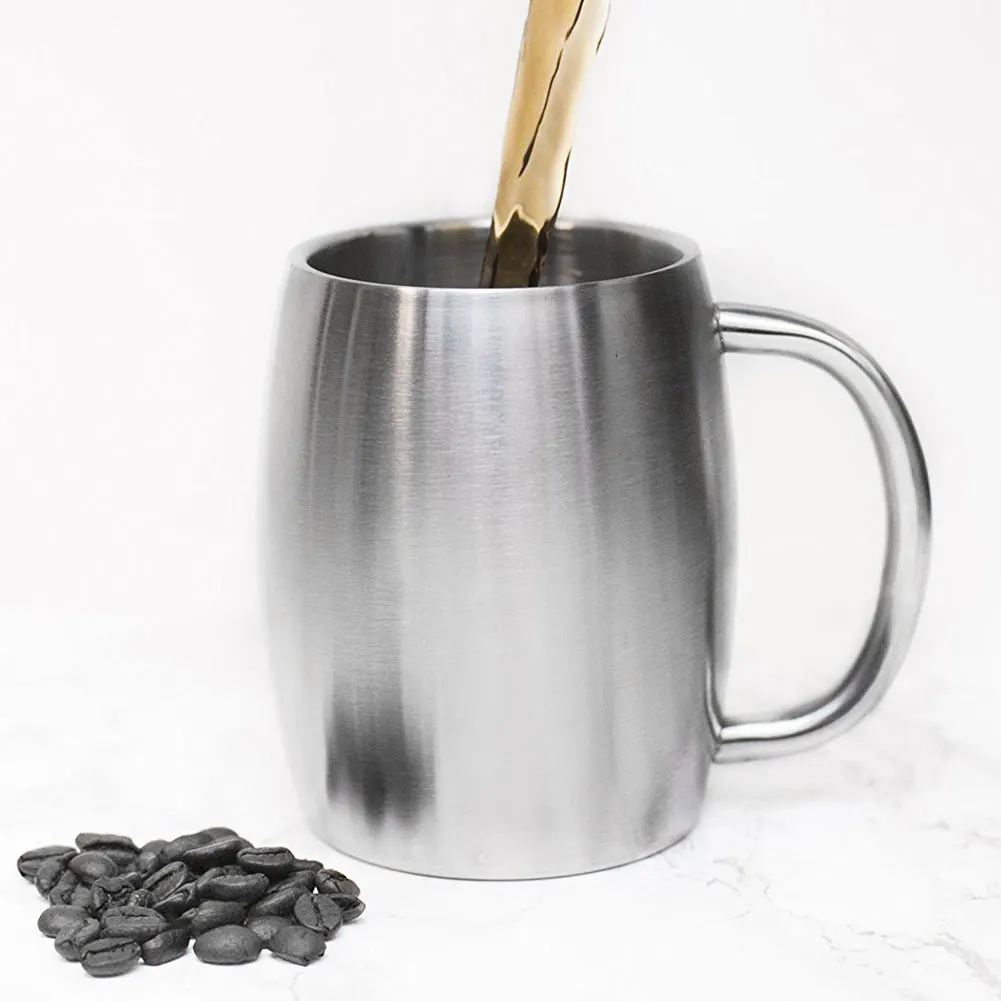 Портативный молоко чашки Кофе кружки дорожная кружка из нержавеющей стали с