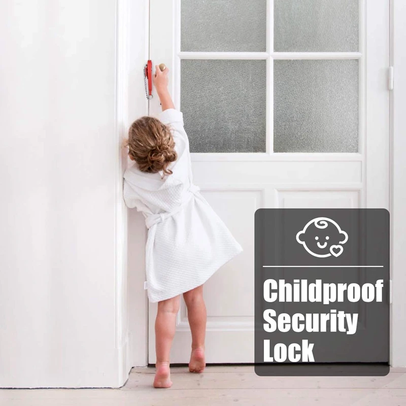Portable Door Lock Travel Security Device Leaving Home Without Loss Additional Safety From Inside Used for School | Безопасность и