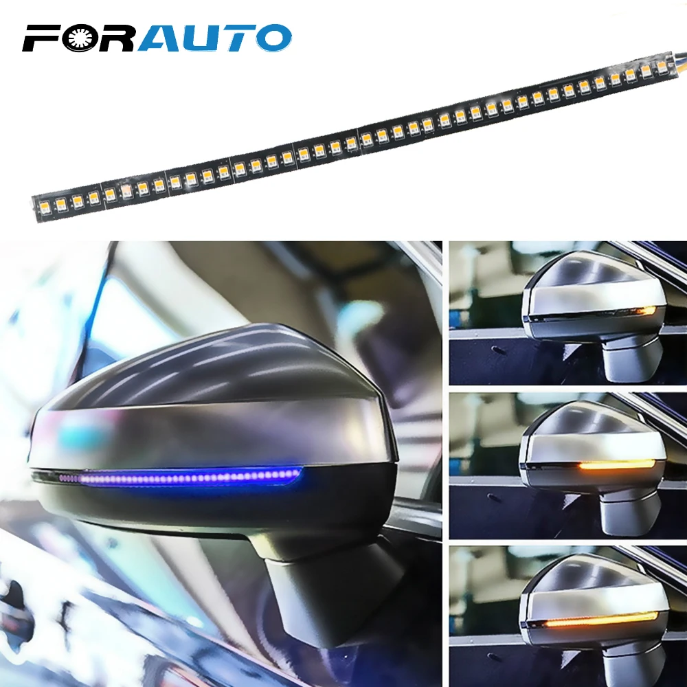 FORAUTO 1 шт. автомобиль Зеркало заднего вида сигнала поворота светильник