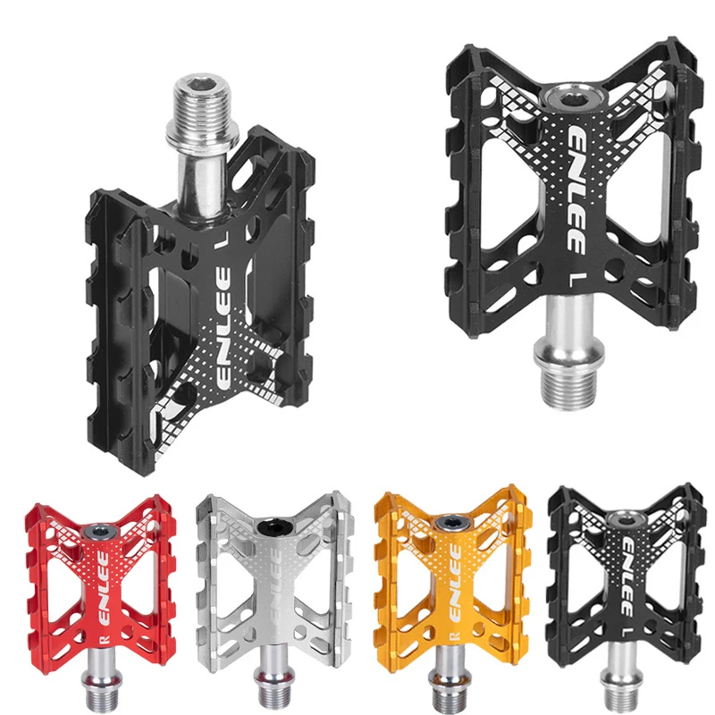 

ENLEE Bicycle Pedal Enlee Mountain Large Area Pedals DH Cross-country AM Perrin Pedal Bike Ultralight CNC Bearings MTB Foot Band