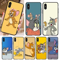 cat tom mouse jerrys phone case for iphone 5 5s se 6 6s 7 8 11 12 x xs xr pro plus max mini