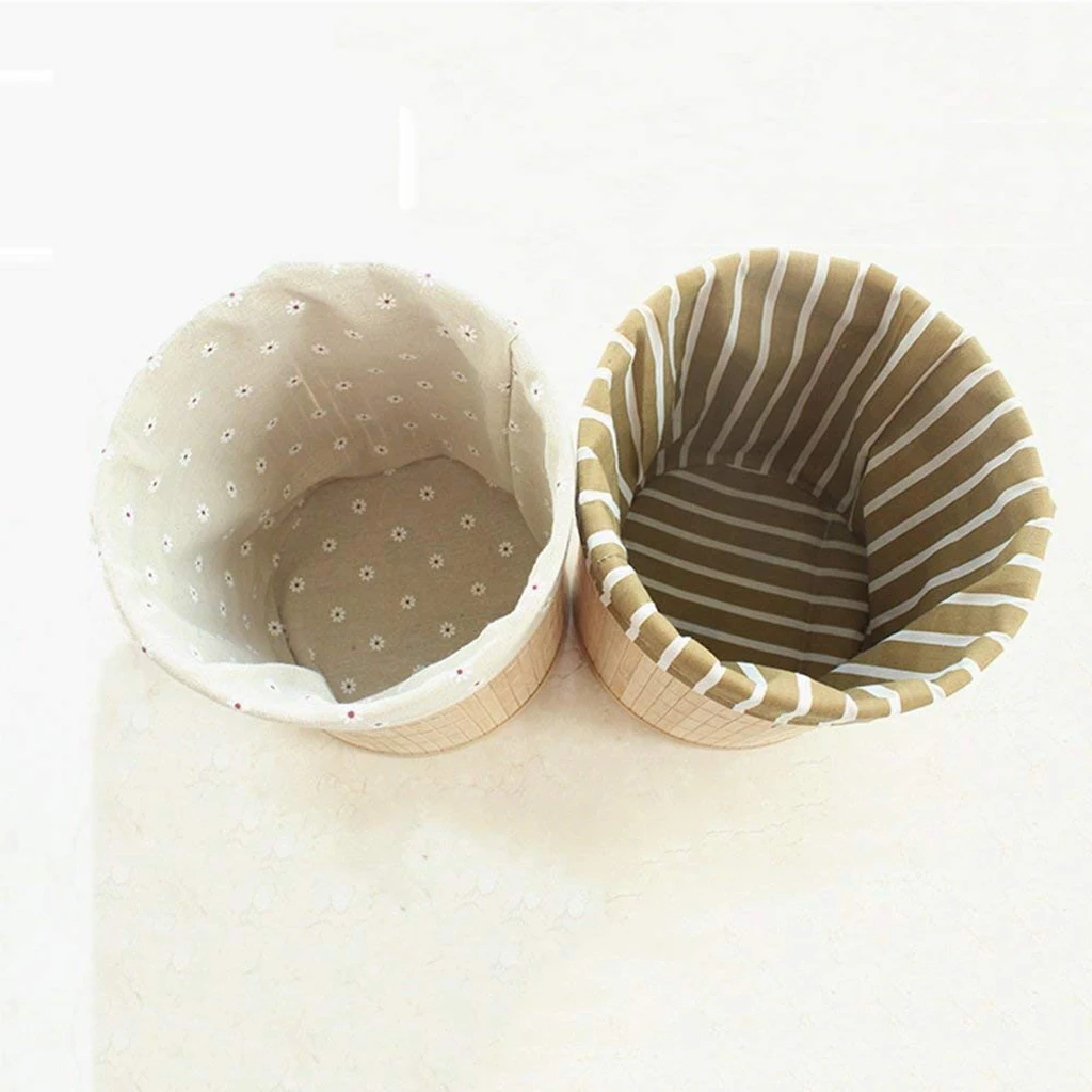 

Creative Bamboo Trash Can Natural Round Wastebasket Environmentally Friendly Bathroom Accessories for Office Home Bedroom