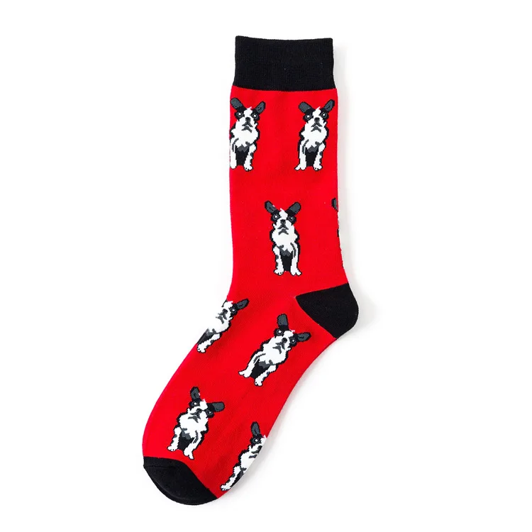 Funky Dog,Pet,Pug,Shiba Inu,Beagle,Buldog Socks Novelty Hosiery Women Ladies Socks Men Unisex Winter Cotton Happy Socks Female - Цвет: 10