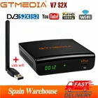 Оригинальный спутниковый ресивер GTmedia V7 S2X DVB-S2S2X 1080P HD GT, спутниковый ТВ-приемник, поддержка USB, Wi-Fi, CCAM,IP TV