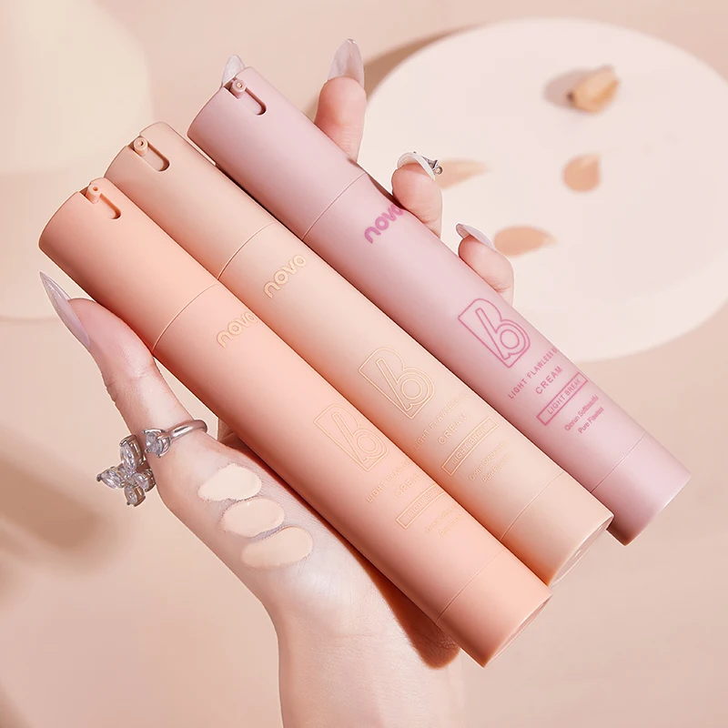 

Moisturizing BB Cream Base Makeup Long Lasting Waterproof Brighten Skin Tone Whitening Concealer Full Cover Liquid Foundation