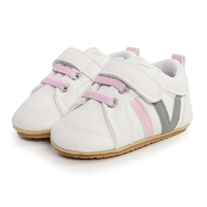 

1Pair Toddler Girls Boys Sports Shoes Leather Flats Kids Sneakers Breathable Casual Infant Soft Sole Sneakers
