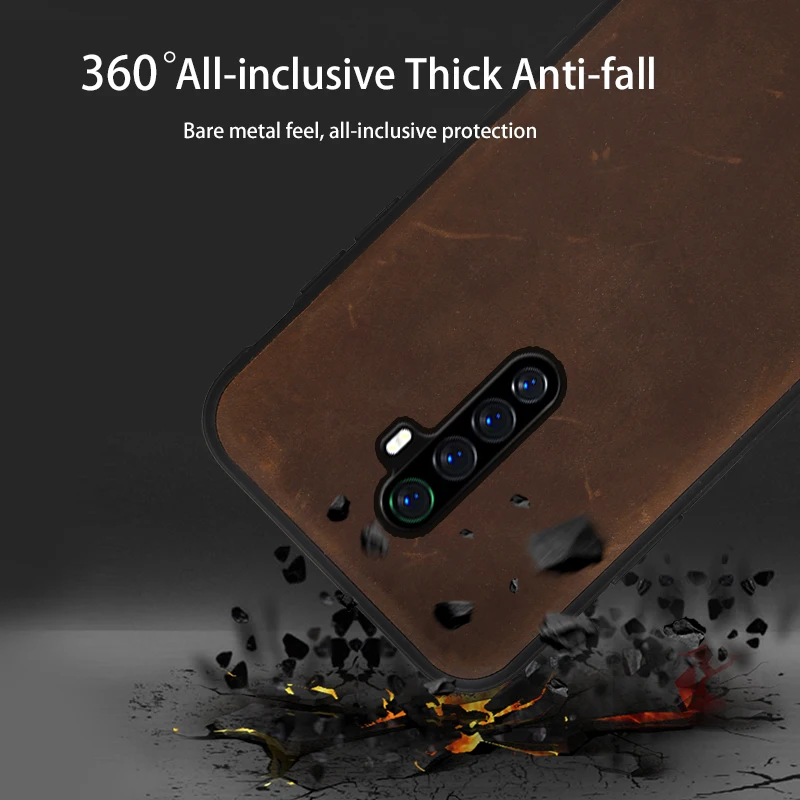genuine pull up leather phone case for realme x2 x7 x50 pro x 5 6 7 8 pro c3 xt gt cover for oppo a5 a9 reno 5 4 find x2 x3 pro free global shipping