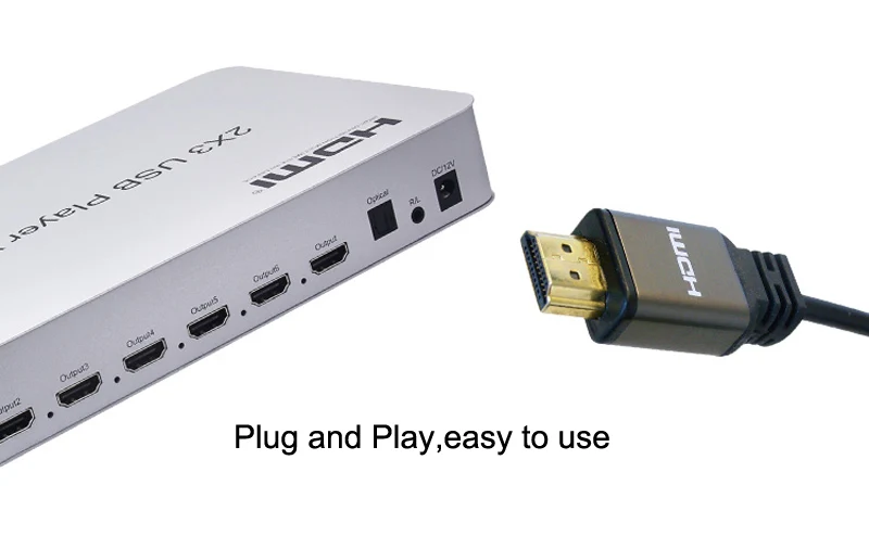 2x3 HDMI HD ТВ экран Сращивание процессор 4K 2x2 1x2 ТВ видео настенный контроллер USB плеер Поддержка KVM USB мышь клавиатура Ethernet