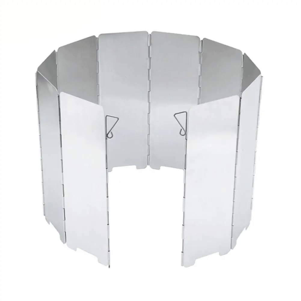 

10Pcs/Set Outdoor Picnic Gas Stove Wind Shield Foldable Burner Windproof Screen