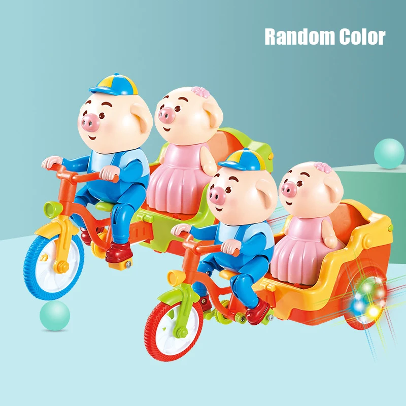 

Hot Electric Cartton Pig Toy Family Christmas Party Swing Music Pig Toy for Kids MVI-ing