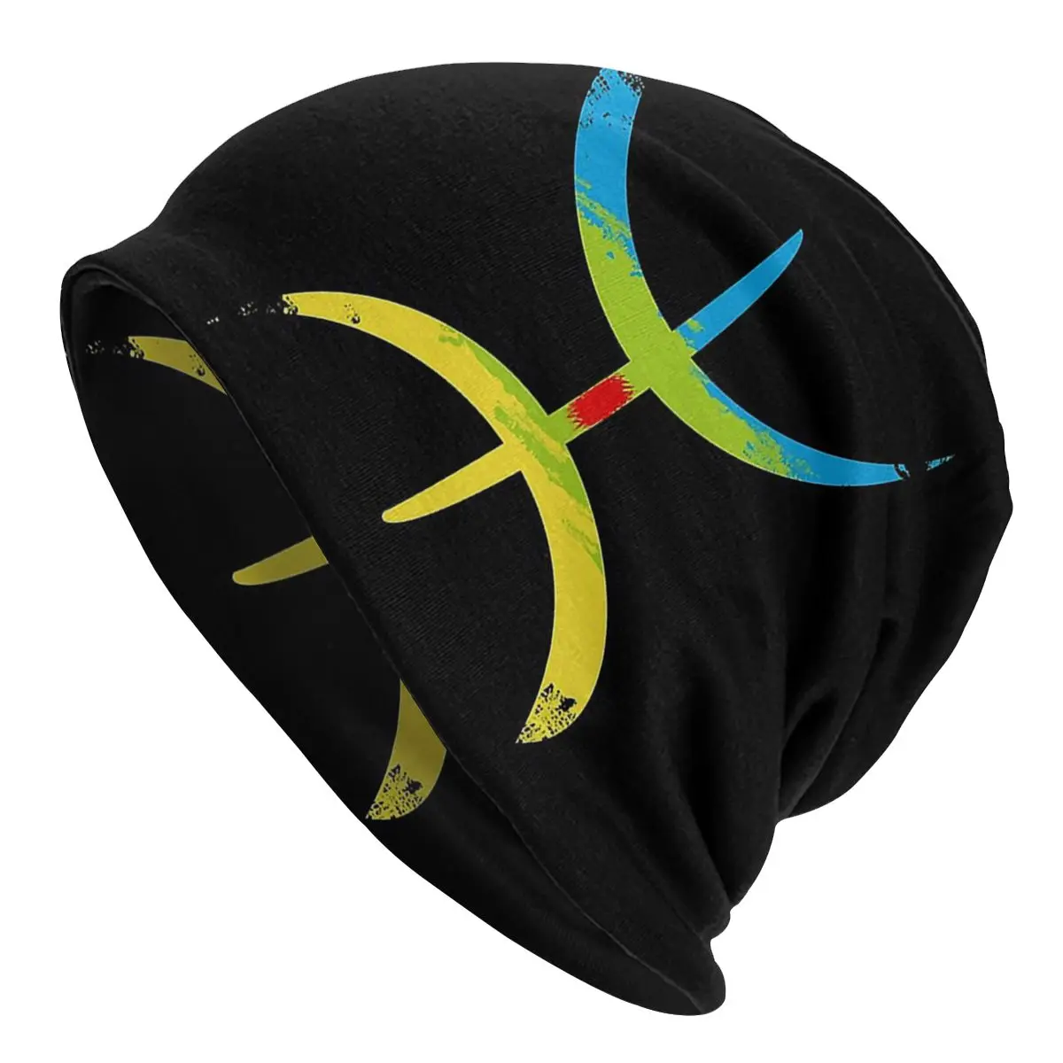 

Berber Amazigh Flag YAZ Skullies Beanies Hat Casual Autumn Winter Outdoor Men Women Caps Adult Warm Dual-use Bonnet Knit Hat