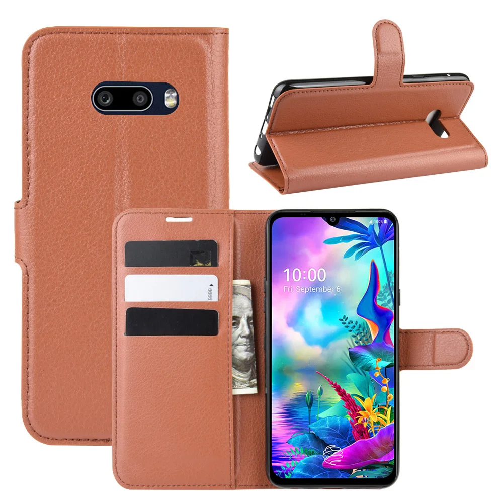 Кожаный чехол книжка с бумажником для LG G8X ThinQ/W10 W30 K50 G7 Q7/V50 ThinQ 5G/style 2 L 01L/Aristo 2/K8 LV3 2018|