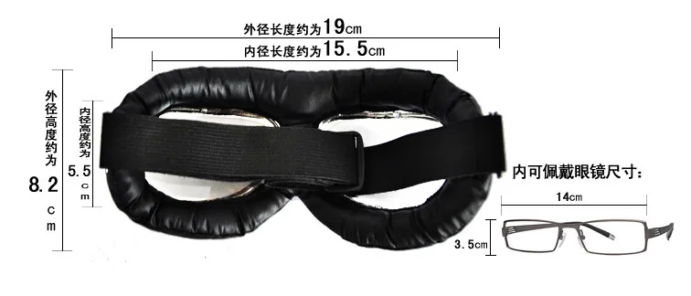 Harley Goggles для верховой езды, альпинизма, защитные очки, ветроустойчивые, водонепроницаемые, черная оправа, черные, ретро очки пилота, факт