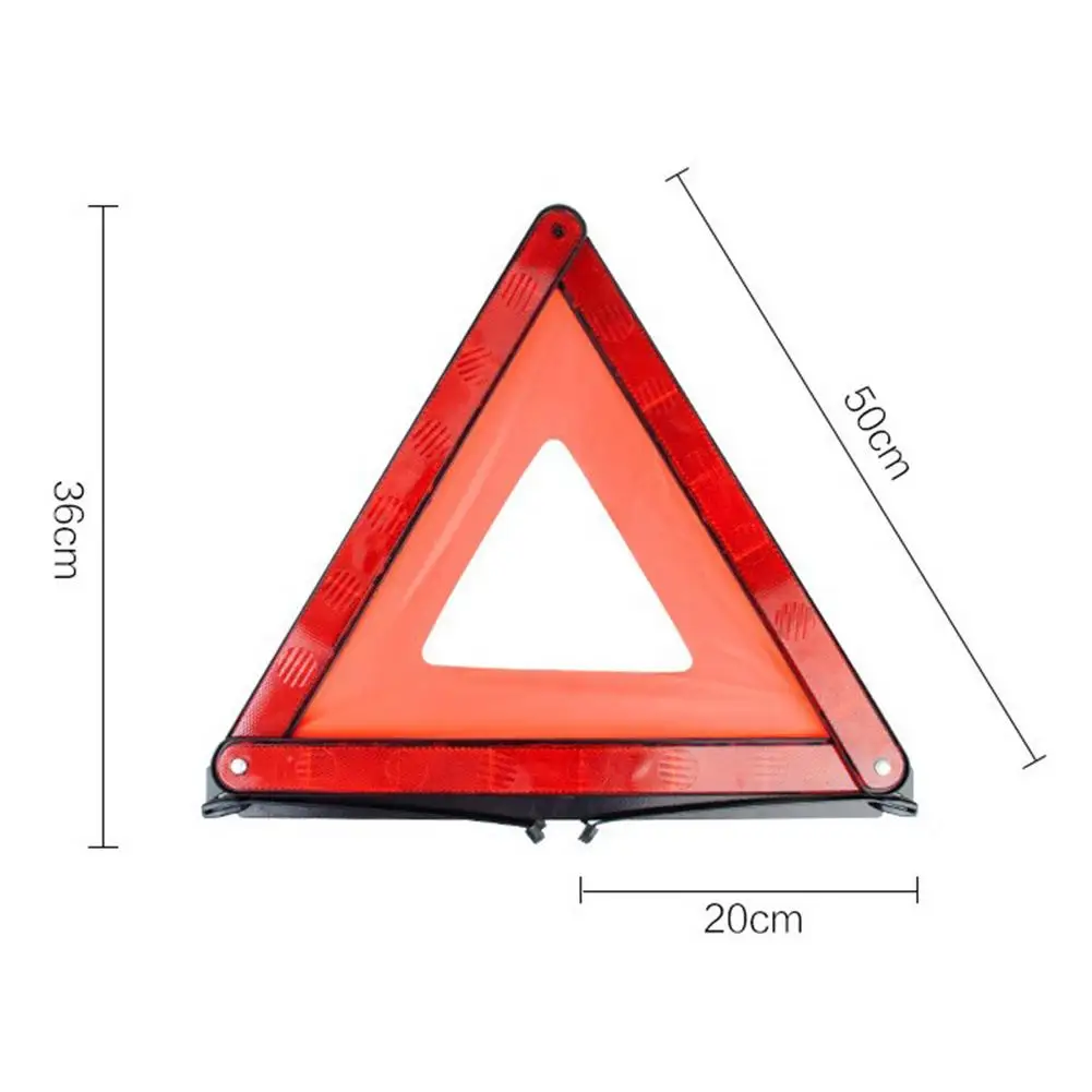 

10 Pcs/Set Tripod Triangle W Arning Reflective Sign Vehicles Breakdown Packing Sign Tape Warning Safety Sticker For Car Bumper