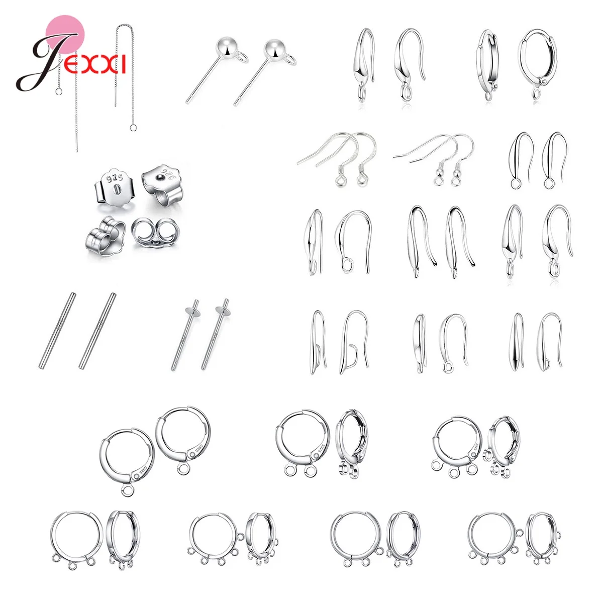

Earring Findings Earrings Clasps Hooks Fittings DIY Jewelry Making 925 Sterling Silver Hook Drop Earrings Accessories Supply