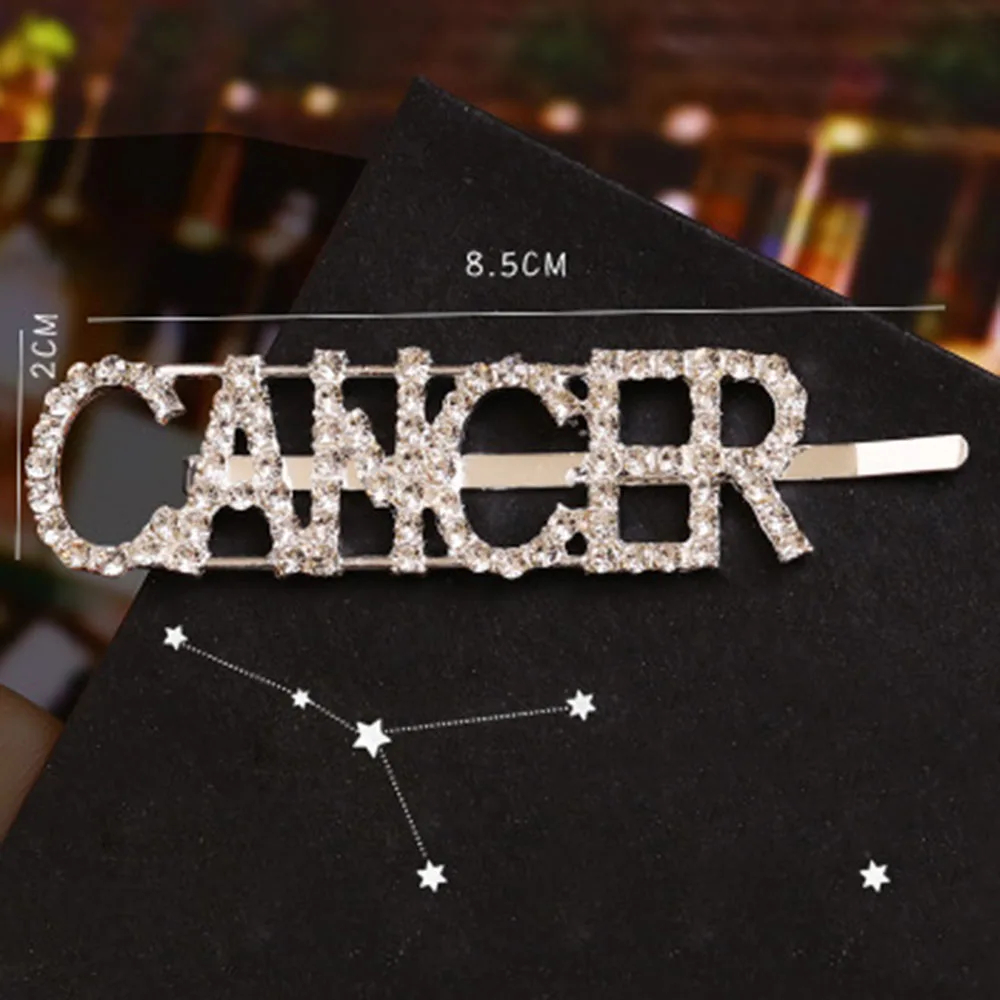 

New Hairpins Crystal Shiny Rhinestones Word Letters Hair Clips Women Styling Tool Hairgrip Diamond Hair Accessories Clips 1pcs