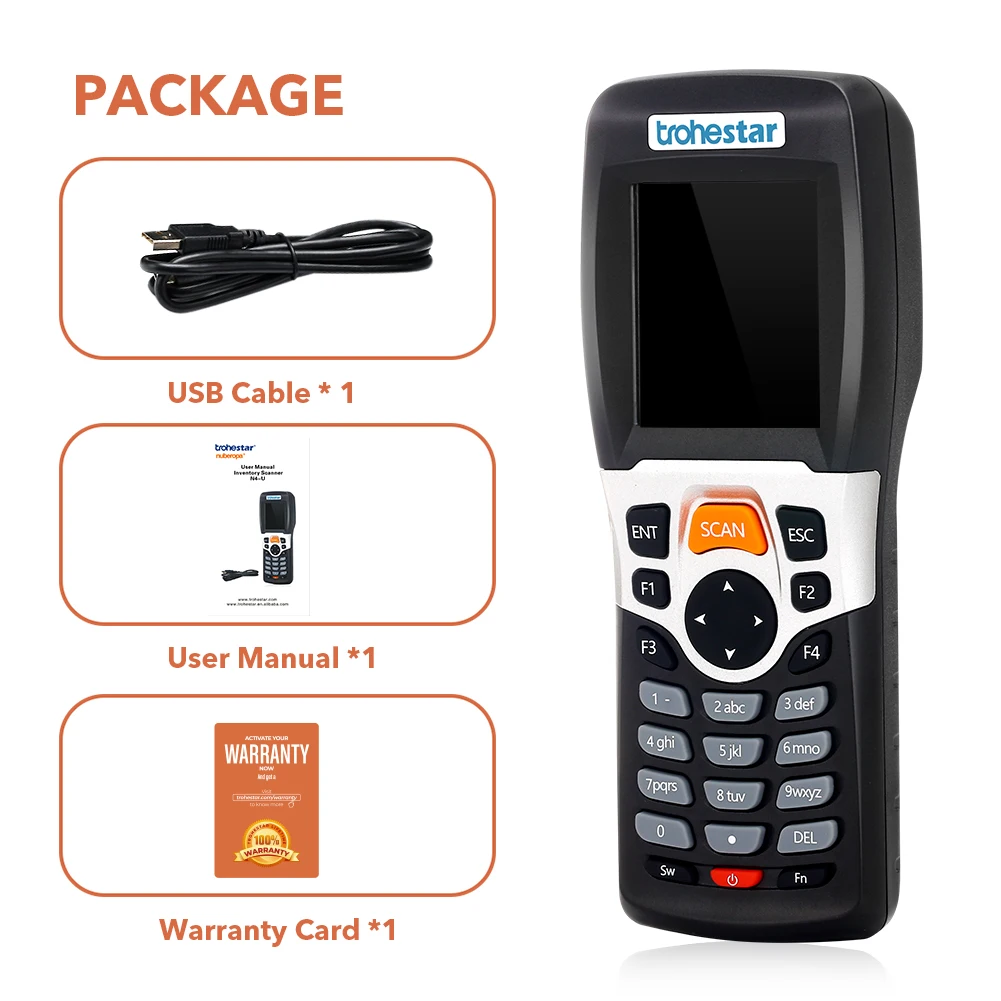 Беспроводной сканер штрих кода Портативный 2 4 ГГц Bluetooth считыватель с зарядным