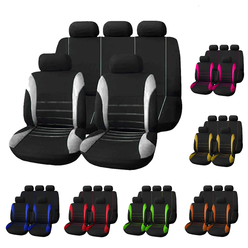 4 шт./9 шт. Чехлы для автомобильных сидений тканевые Защитные подушки Autos