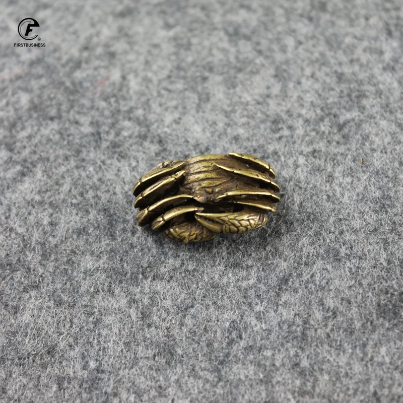 Античная бронзовая мини статуя краба чайные животные для украшения Чистая