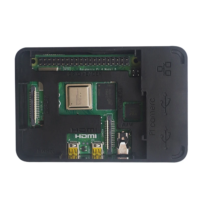 Оригинальный Raspberry Pi 4 1 Гб 2 ГБ Оперативная память Wi-Fi Bluetooth с ABS чехол Питание