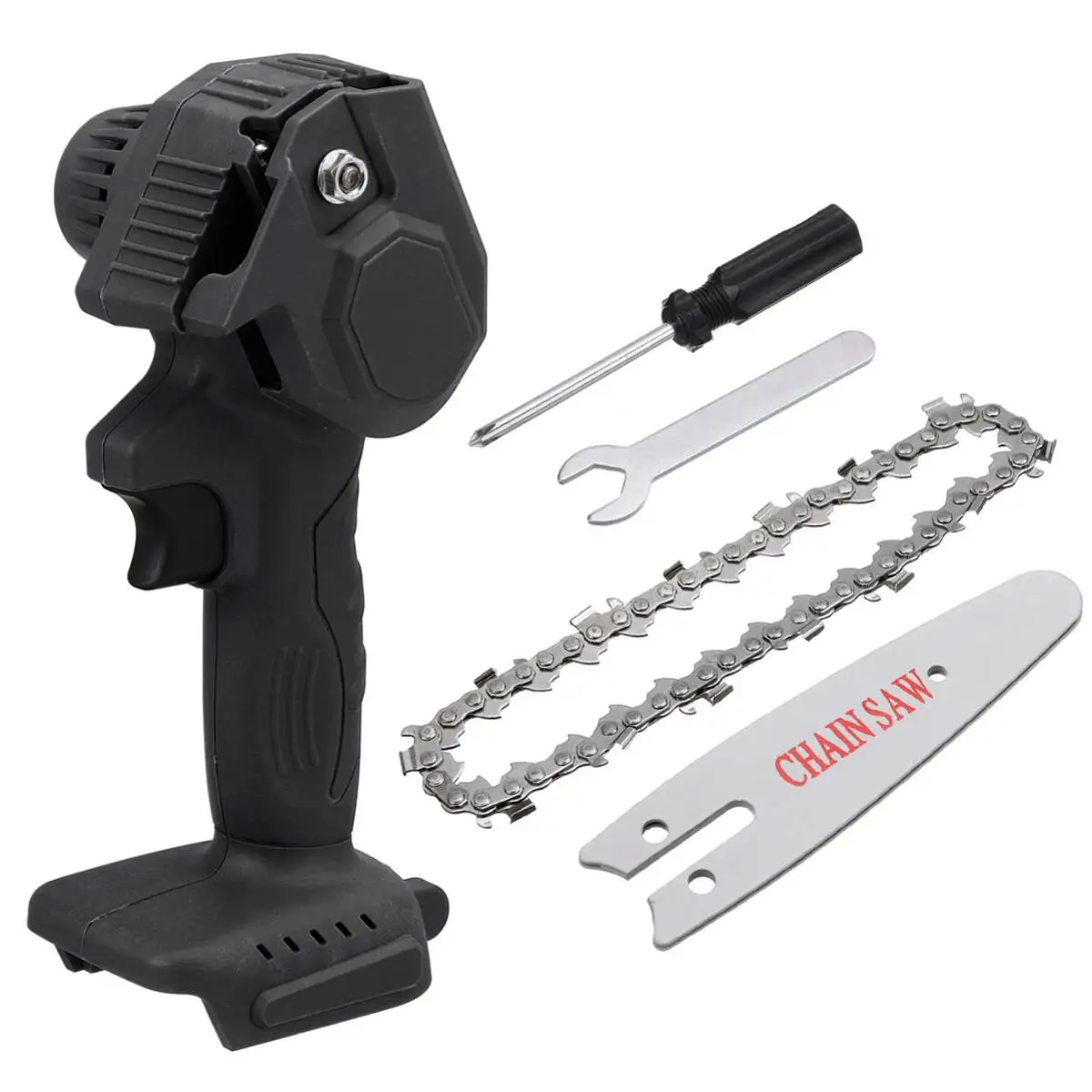 

NEW 4 Inch Cordless Electric Chain Saw Brushless Motor Power Tools Chainsaw Garden Woodwork Power Blade For 18V Makita Battery