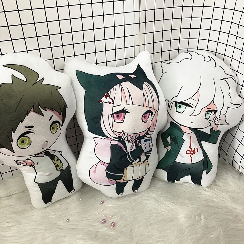 

Подушка для косплея 40 см из аниме «данганронпа», Хината Хаджиме, Нанами, Чиаки, нагито, комаеда, с принтом для взрослых и детей, плюшевая игру...