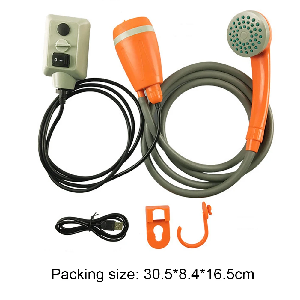 

Portable Car Washer Shower Pump Set USB Charge Outdoor Camp Hiking Bathing Outdoor Travel Caravan Van Pet Water Tank