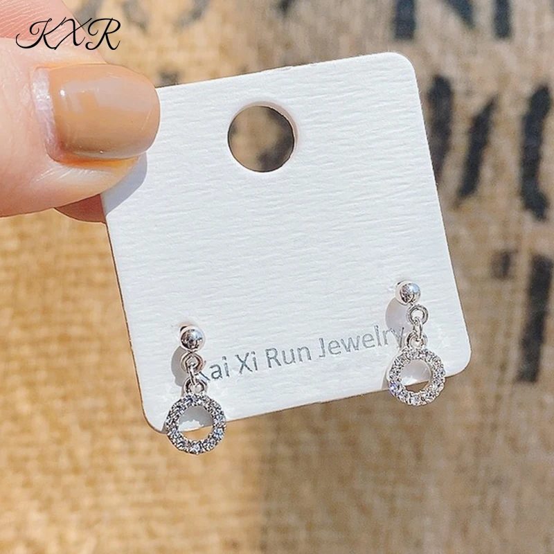 

KXR Ring Ear Nail Female Joker Mini Small Round Piece Temperament Korea Contracted and Delicate Small Eardrop Factory Wholesale