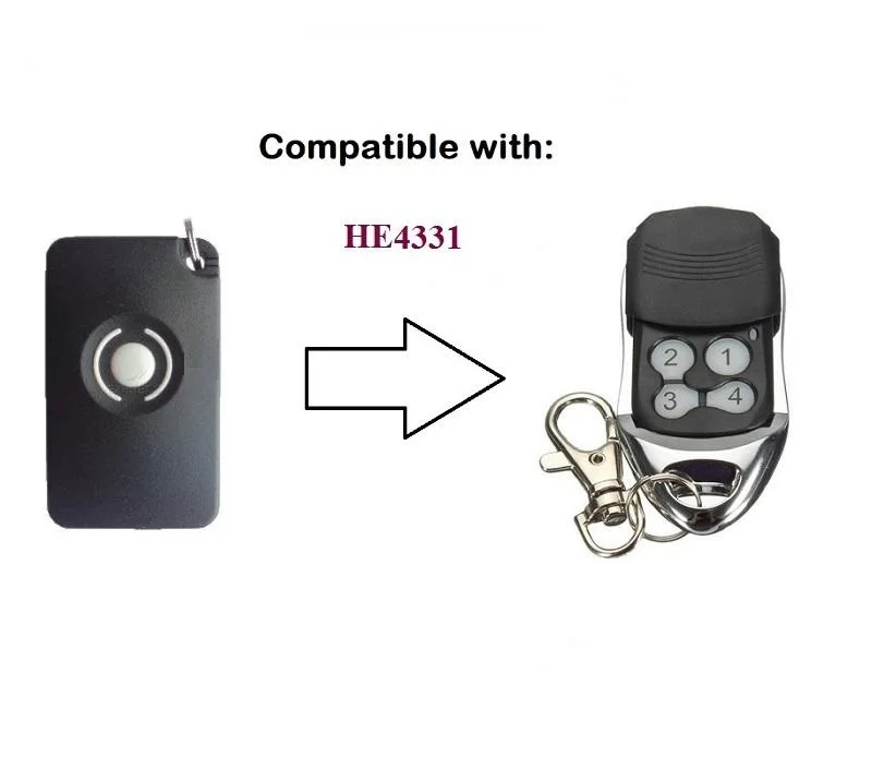 

Пульт дистанционного управления для гаражных ворот HE4331, 433 МГц