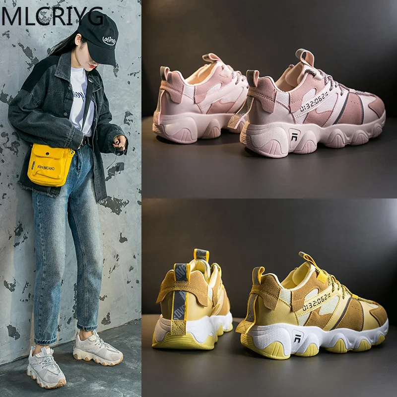 Женские кроссовки-столбики модная обувь для торта с губкой basket femme