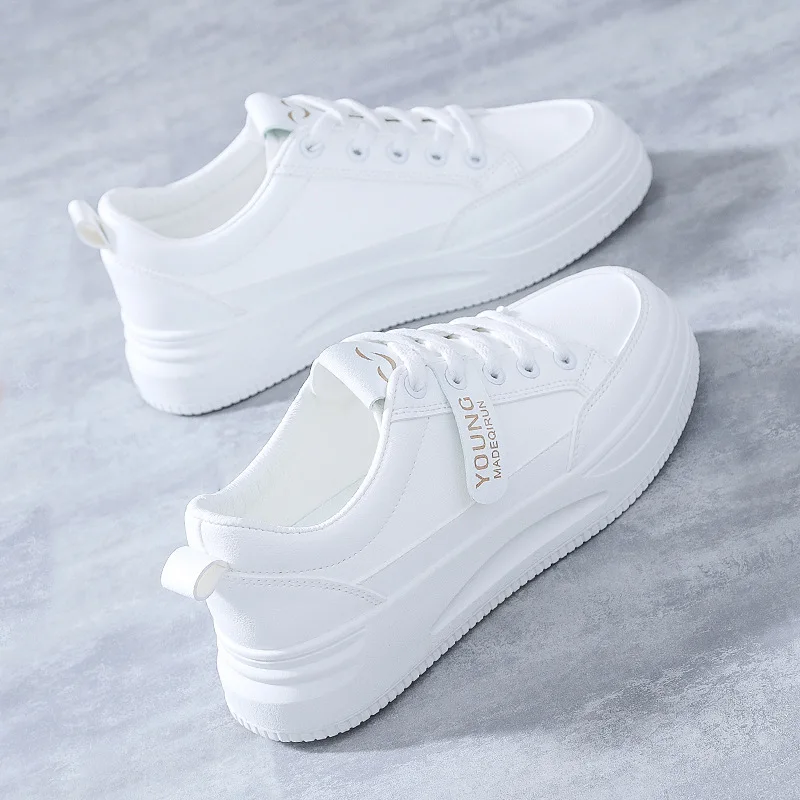 Woman Sneakers Women's Sports Shoes Female Flats Casual Lace Up Women Vulcanized Shoes Ladies Breathable Sneakers White Shoes