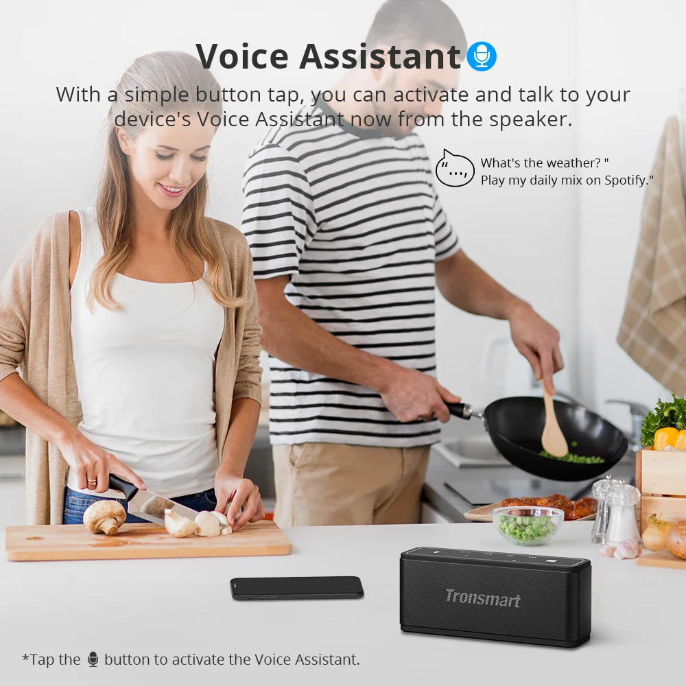 Tronsmart Мега наушники вкладыши TWS Bluetooth 5 0 Динамик 40 Вт на открытом воздухе