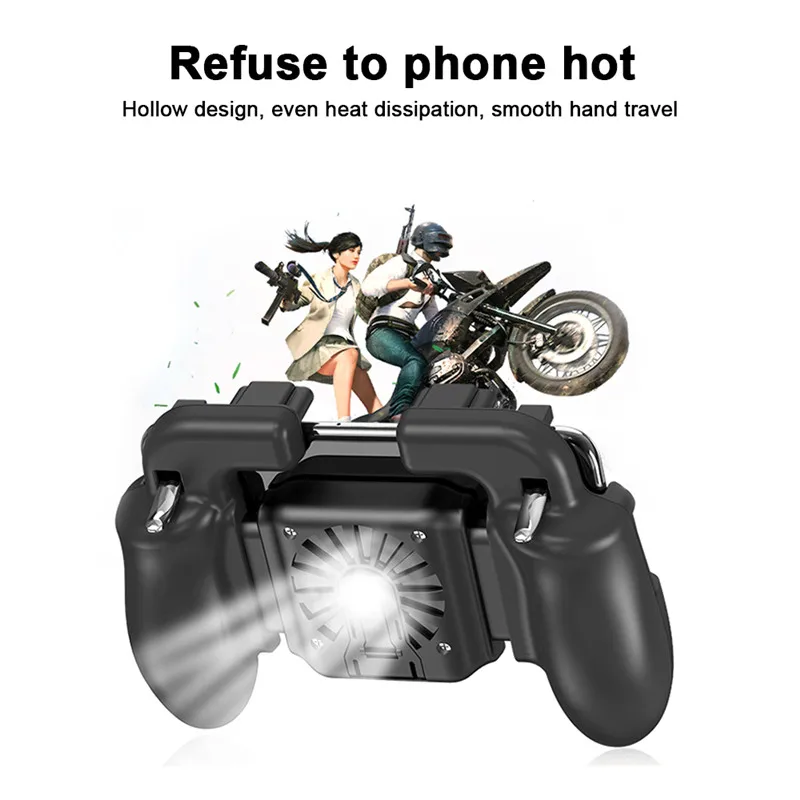 Mobile Phone Cooler Pubg Controller Gamepad Shooter Mute Fan Joystick Joypad Portable | Игрушки и хобби