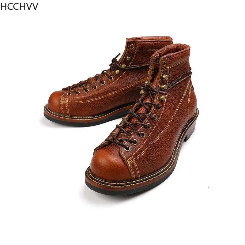 Мужская обувь сезон весна зима качественные винтажные мужские ботильоны из