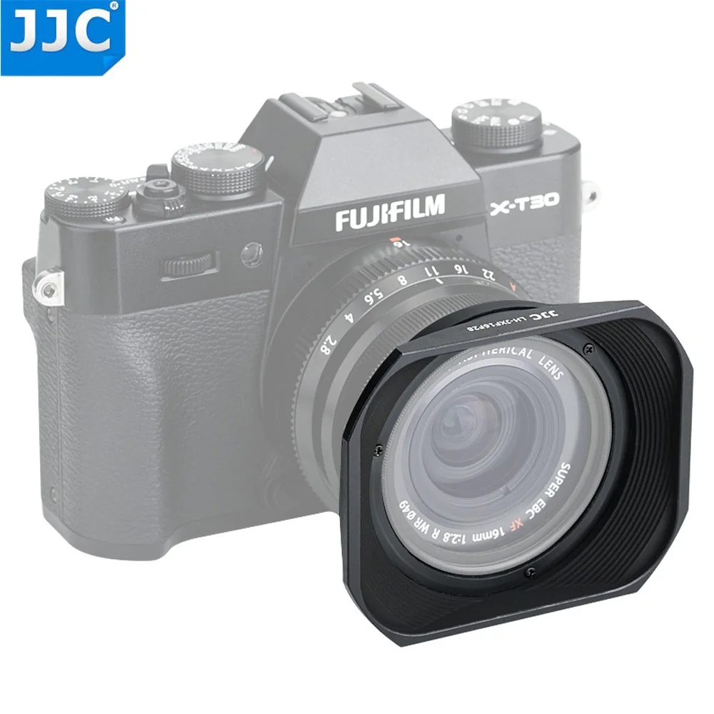 JJC LH-JXF16F28 черная байонетная бленда объектива с крышкой капота может поставить на ф49мм фильтр для FUJIFILM XF 16 мм f/2,8 R WR объектив протектор