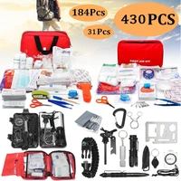 2021new 430 pieces184 pieces of emergency survival equipment car first aid kit medical kit outdoor tactical hiking camping boat