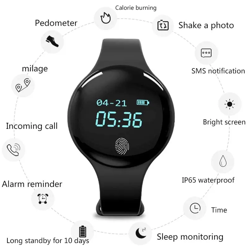 Новинка Bluetooth Смарт часы для IOS Android женские спортивные умные с шагомером фитнес