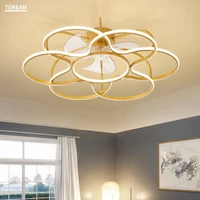 modern led ceiling fan light for bedroom living room dining room remote control ventilador home decor indoor lighting