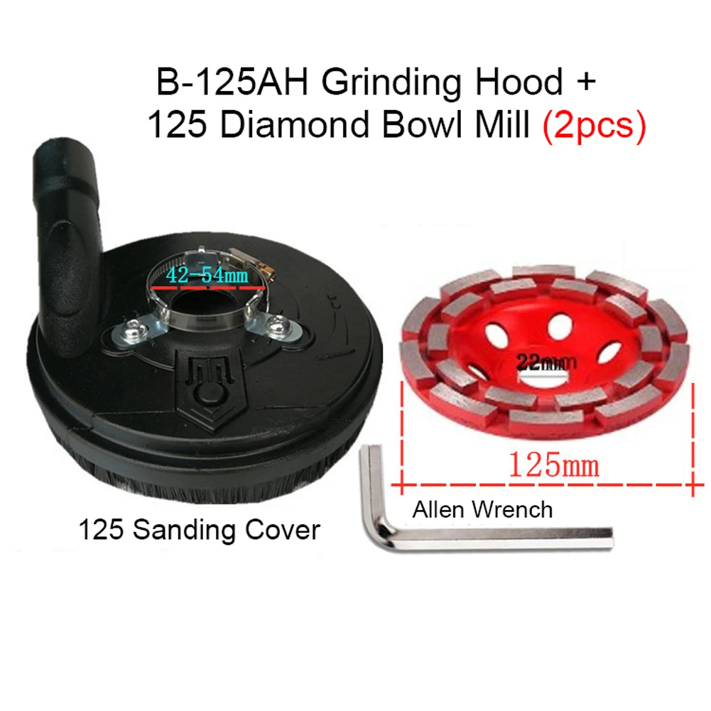 

5 Inch Dust Cover Dust Protection Cover 125mm Grinding Wheel Engineering Machine Power Tools Covers Angle Grinder Accessories