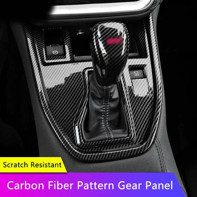 

QHCP Car Gear Shift Panel Cover Decorative Frame Sticker ABS Interior Center Console Gear Panel Trims For Subaru Outback 2021-22