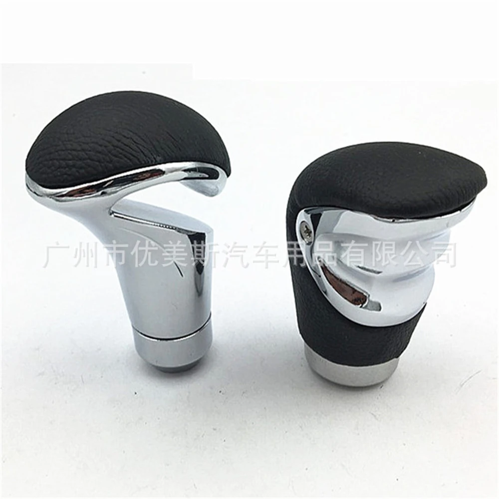 

Universal Car Black Line Leather Manual Gear Shift Knob Stick MT AT Gearstick Lever Shifter Aluminum Knobs